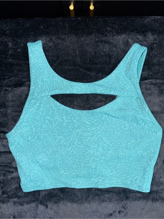 lululemon athletica Other - lululemon athletica Aqua Cutout Athletic Crop Tank